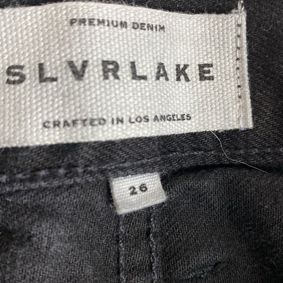 SLVRLAKE Devon Relaxed Straight Jeans Size 26 black - Picture 9 of 13